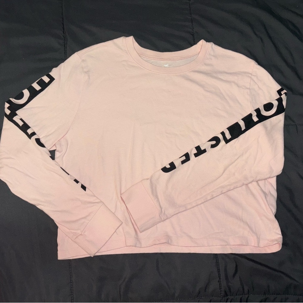 Hollister Light Pink Crew Neck Top